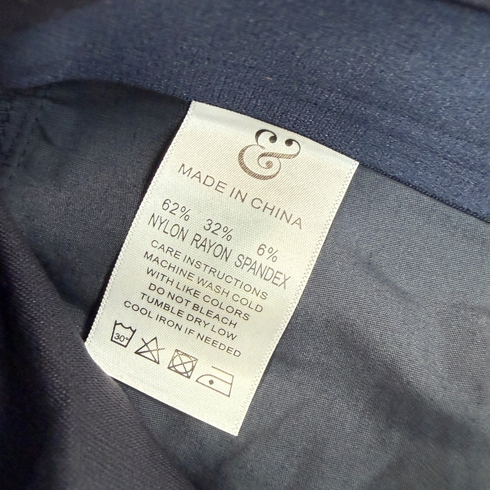 Collars & Co Mens Size 34x32 CEO Tech Pull-On Pants Navy Blue Stretch Chino NWT - Picture 8 of 9